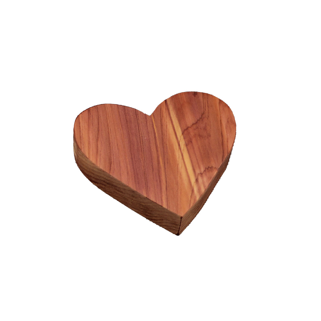 Wooden Red Heart